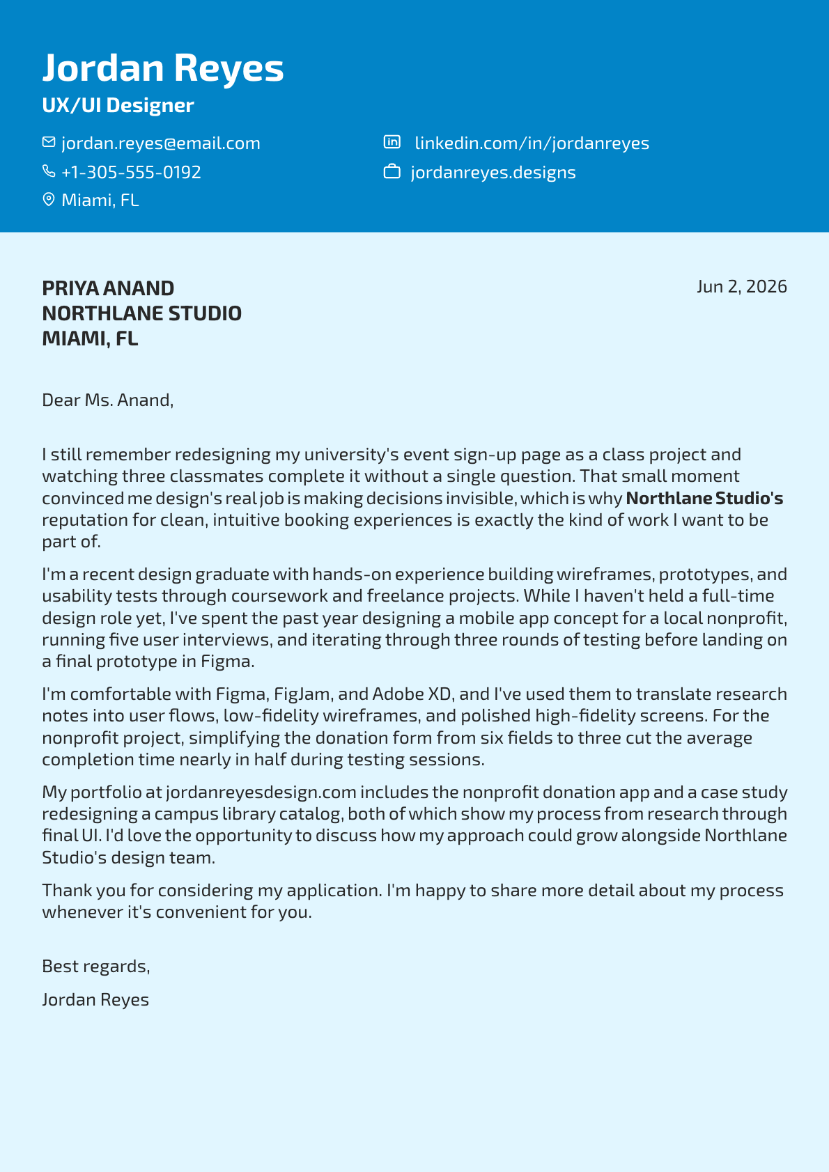 UX/UI Designer Cover Letter: Examples & Writing Guide
